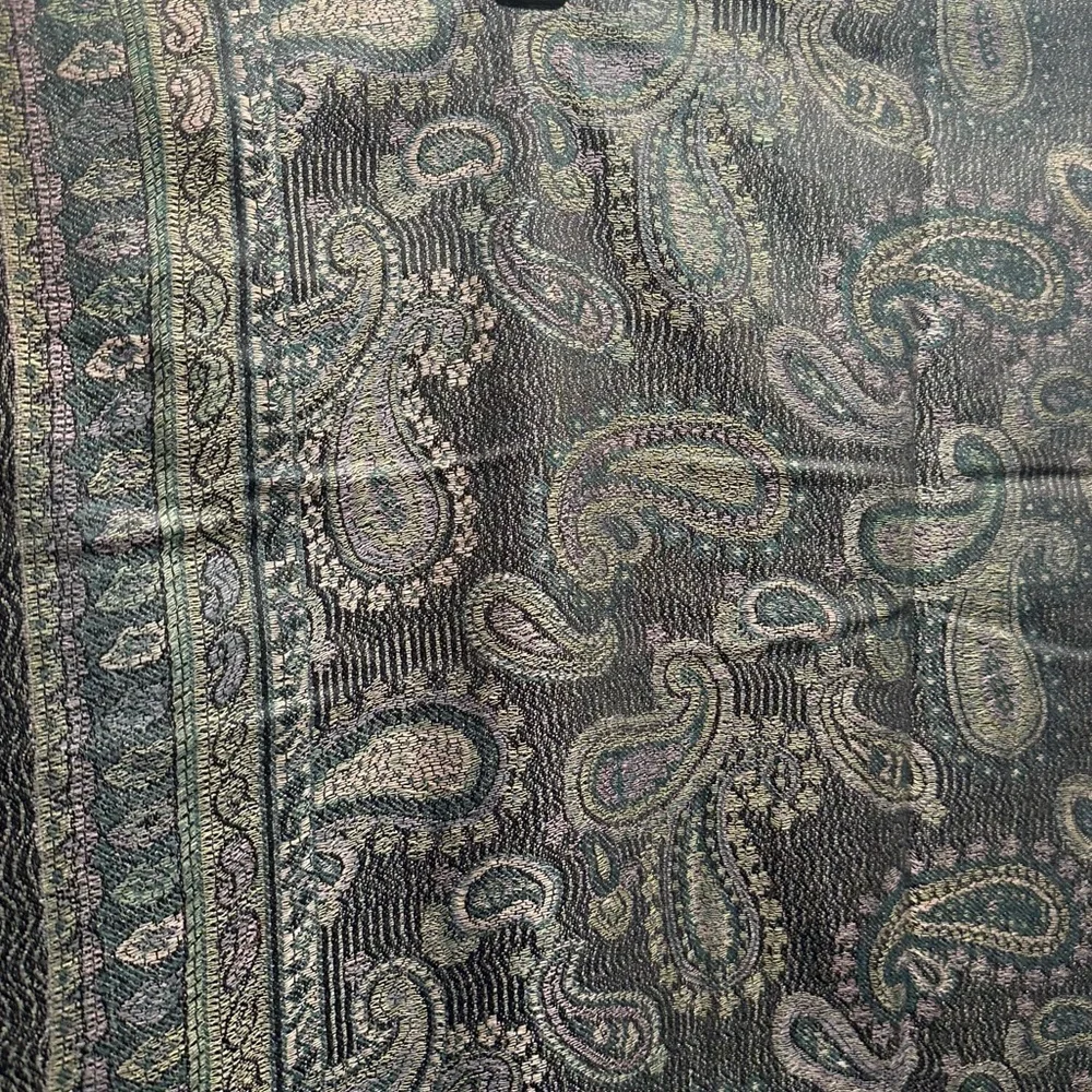 Elegant Shawl in Earthy Green- Versatile Wrap, Stole, Scarf, Veil, Soft & Cozy